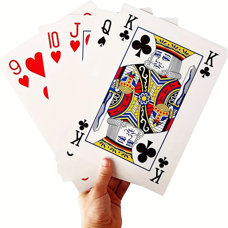 Party Games Juego - Негабаритные игральные карты Jumbo 4x Larger