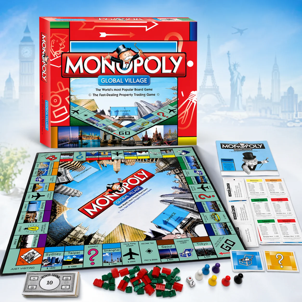 Hasbro Game Monopoly - Настольная игра Premium MONOPOLY GLOBAL VILLAGE