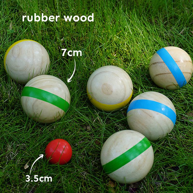 Набор из 7 деревянных шаров дл – обзор и цена Bocce Ball Lawn